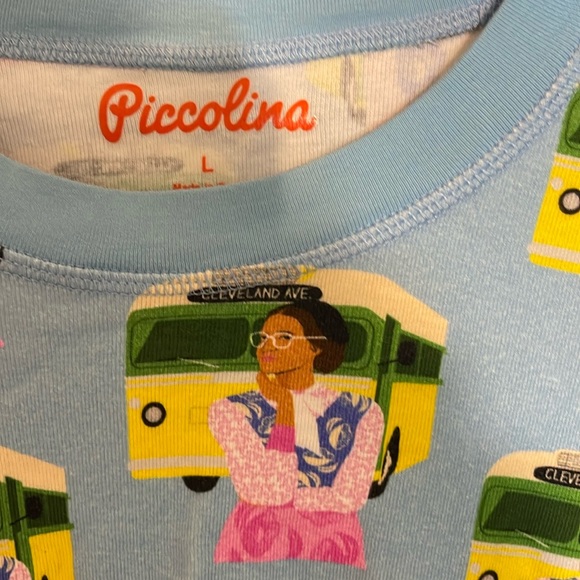 Piccolina Rosa Parks pajamas long sleeve set, size L, like new/great condition! - Picture 4 of 4